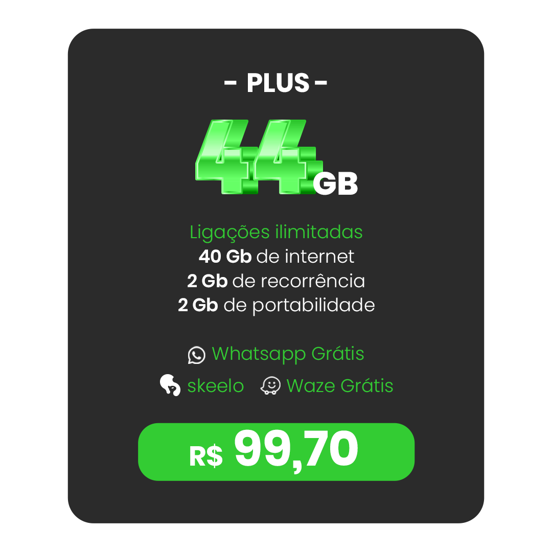 PLANO PLUS 44GB